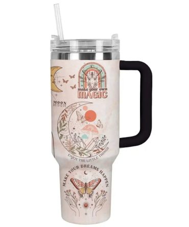 Daily Remind Custom Stanley Quencher 40Oz Stainless Steel Tumbler With Handle