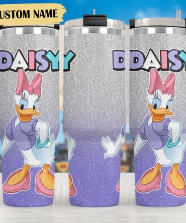 Daisy Duck Cartoon Custom Stanley Quencher 40Oz Stainless Steel Tumbler