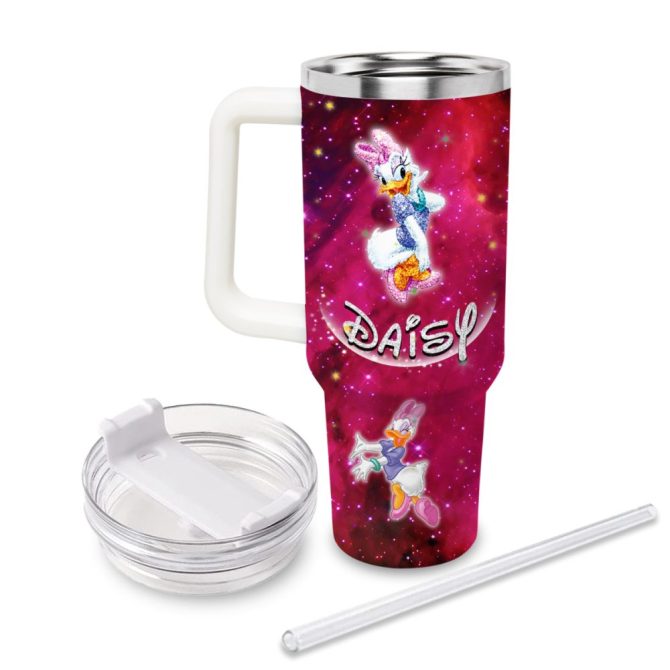 Daisy Duck Mickey Mouse And Friends Cartoon Custom Stanley Quencher 40Oz Stainless Steel Tumbler With Handle - Image 2