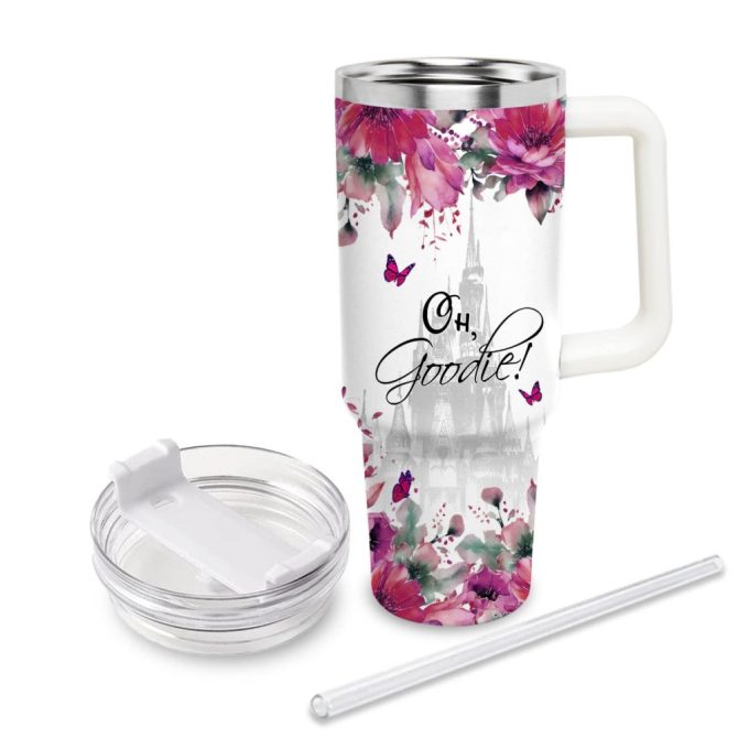 Daisy Duck Mickey Mouse And Friends Cartoon Custom Stanley Quencher 40Oz Stainless Steel Tumbler With Handle - Image 3
