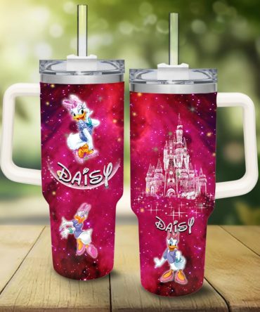 Daisy Duck Mickey Mouse And Friends Cartoon Custom Stanley Quencher 40Oz Stainless Steel Tumbler With Handle