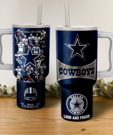 Dallas Cowboys Nfl Custom Stanley Quencher 40Oz Stainless Steel