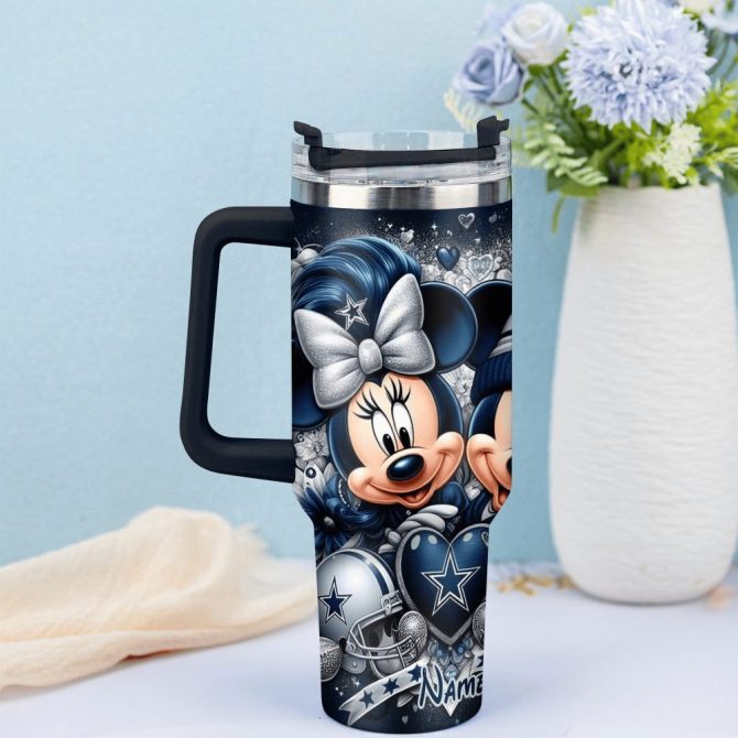 Dallas Cowboys Nfl Custom Stanley Quencher 40Oz Stainless Steel Tumbler With Handle - Image 4