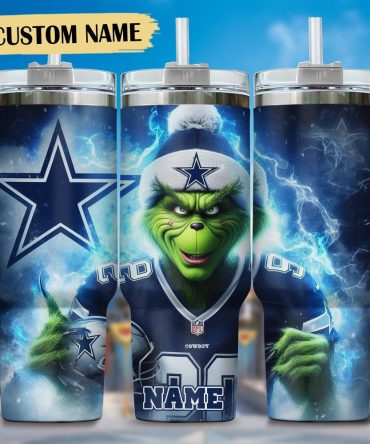 Dallas Cowboys Nfl Custom Stanley Quencher 40Oz Stainless Steel Tumbler With Handle