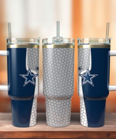 Dallas Cowboys Nfl Custom Stanley Quencher 40Oz Stainless Steel Tumbler With Handle