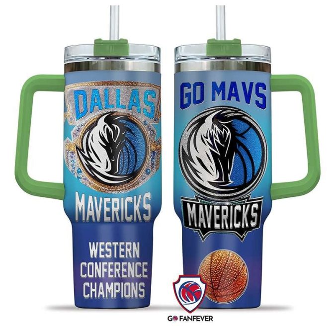 Dallas Mavericks Nba Custom Stanley Quencher 40Oz Stainless Steel Tumbler With Handle - Image 6