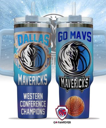 Dallas Mavericks Nba Custom Stanley Quencher 40Oz Stainless Steel Tumbler With Handle