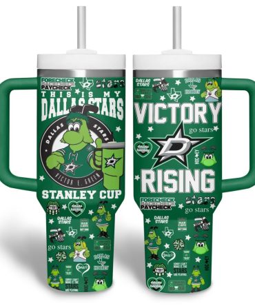 Dallas Stars Nhl Custom Stanley Quencher 40Oz Stainless Steel Tumbler