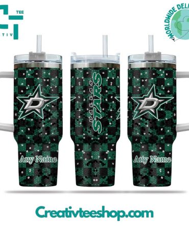 Dallas Stars Nhl Custom Stanley Quencher 40Oz Stainless Steel Tumbler With Handle