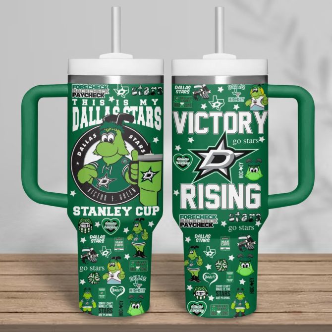 Dallas Stars Nhl Custom Stanley Quencher 40Oz Stainless Steel Tumbler - Image 2