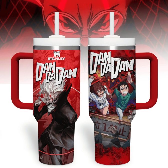 Dandadan Anime Custom Stanley Quencher 40Oz Stainless Steel Tumbler With Handle