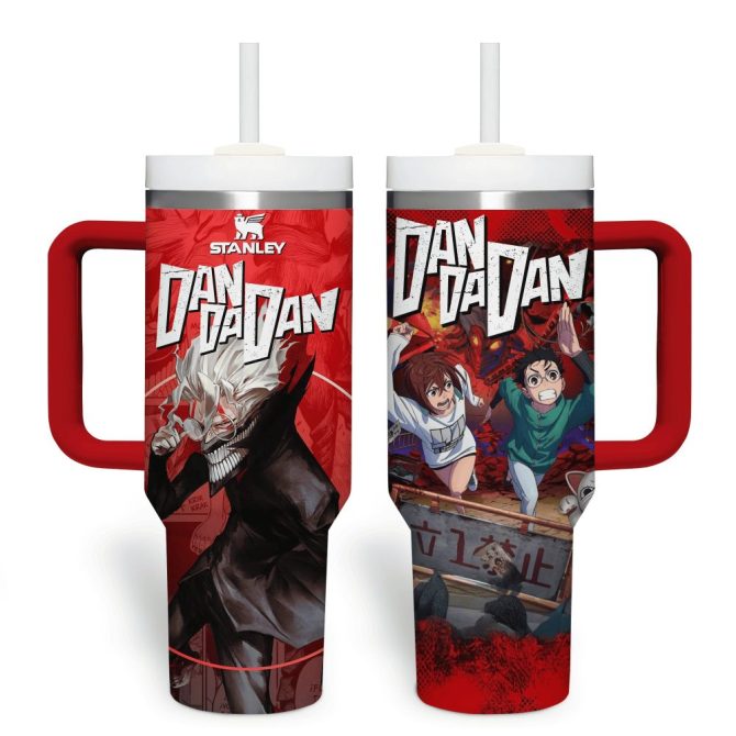 Dandadan Anime Custom Stanley Quencher 40Oz Stainless Steel Tumbler With Handle - Image 2
