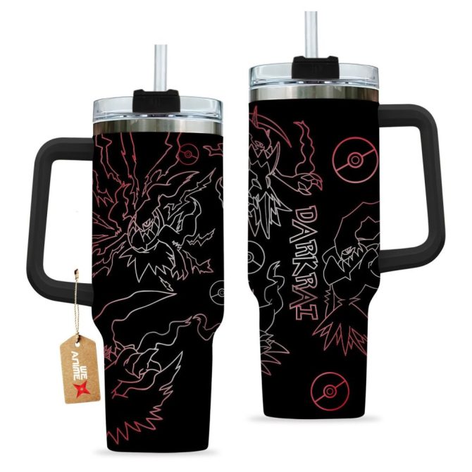 Darkrai Pokemon Anime Custom Stanley Quencher 40Oz Stainless Steel Tumbler - Image 2