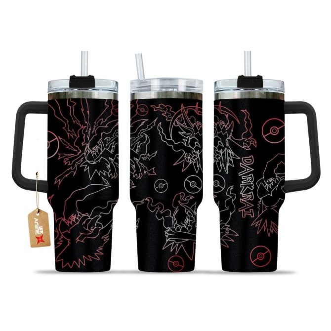 Darkrai Pokemon Anime Custom Stanley Quencher 40Oz Stainless Steel Tumbler