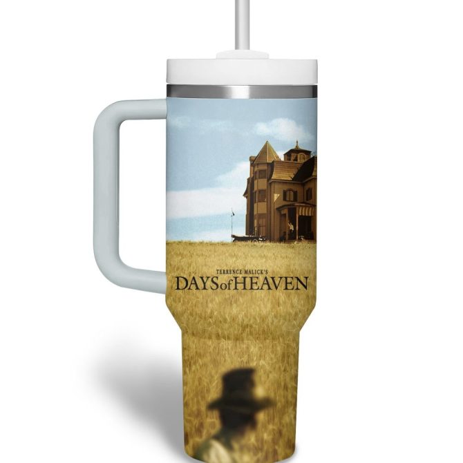 Days Of Heaven Movies Custom Stanley Quencher 40Oz Stainless Steel Tumbler With Handle - Image 4