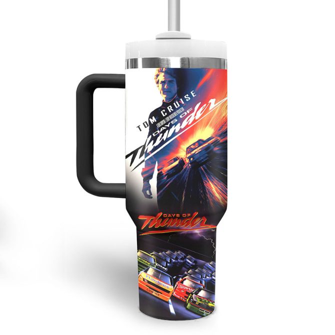 Days Of Thunder Movies Custom Stanley Quencher 40Oz Stainless Steel Tumbler - Image 3