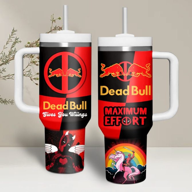 Deadpool Movies Custom Stanley Quencher 40Oz Stainless Steel