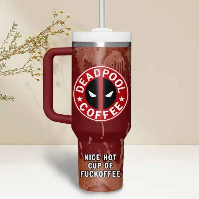 Deadpool Movies Custom Stanley Quencher 40Oz Stainless Steel - Image 3