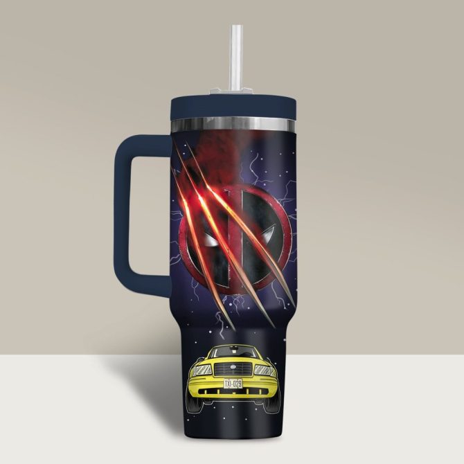 Deadpool Movies Custom Stanley Quencher 40Oz Stainless Steel - Image 3