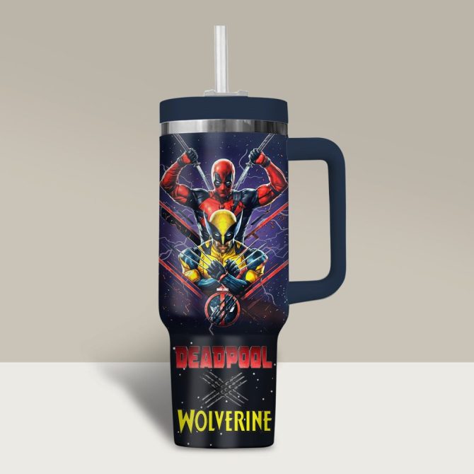 Deadpool Movies Custom Stanley Quencher 40Oz Stainless Steel - Image 2