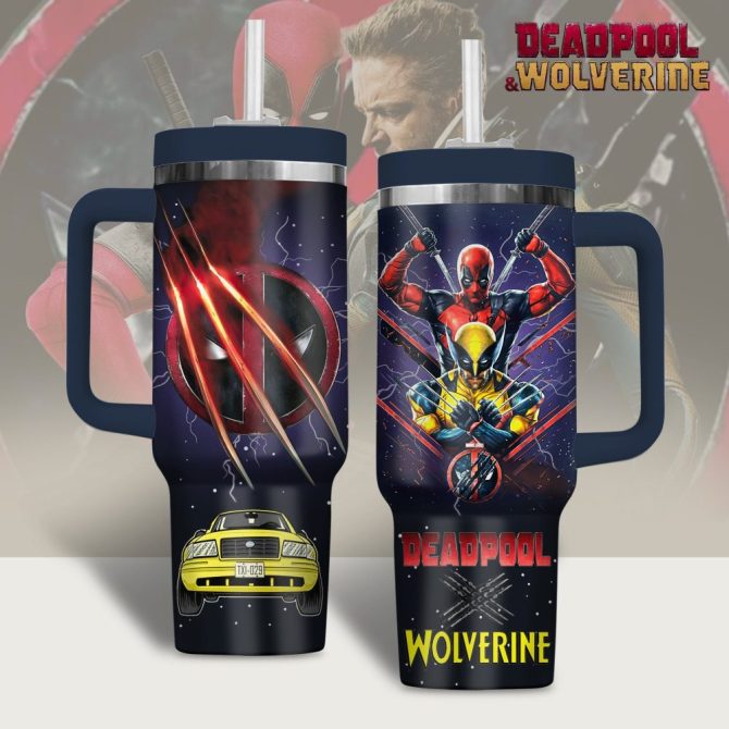 Deadpool Movies Custom Stanley Quencher 40Oz Stainless Steel
