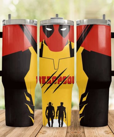 Deadpool Movies Custom Stanley Quencher 40Oz Stainless Steel Tumbler