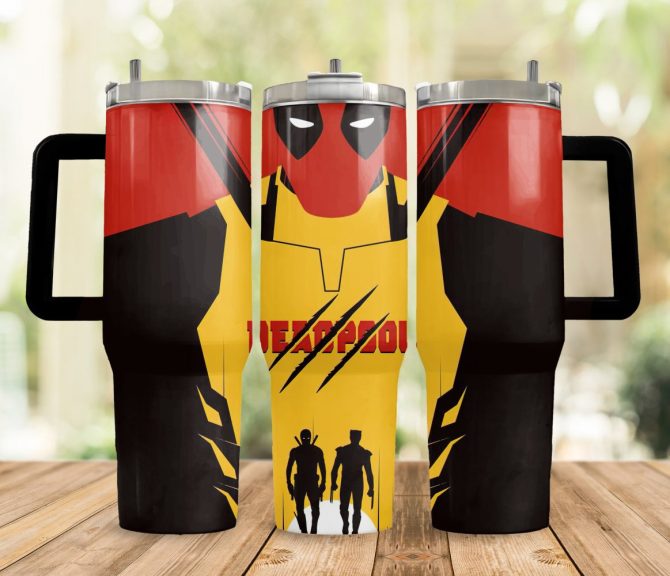 Deadpool Movies Custom Stanley Quencher 40Oz Stainless Steel Tumbler
