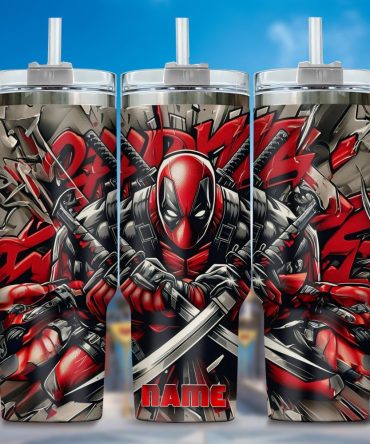 Deadpool Wolverine Movies Custom Stanley Quencher 40Oz Stainless Steel Tumbler With Handle