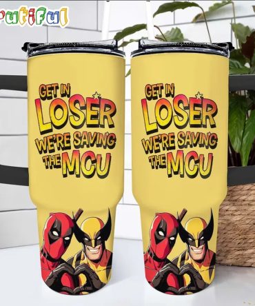 Deadpool Wolverine Movies Custom Stanley Quencher 40Oz Stainless Steel Tumbler With Handle