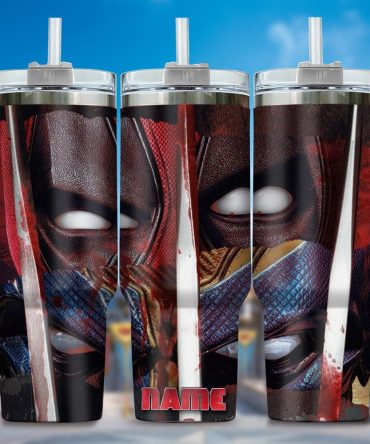 Deadpool Wolverine Movies Custom Stanley Quencher 40Oz Stainless Steel Tumbler With Handle