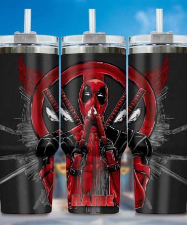 Deadpool Wolverine Movies Custom Stanley Quencher 40Oz Stainless Steel Tumbler With Handle