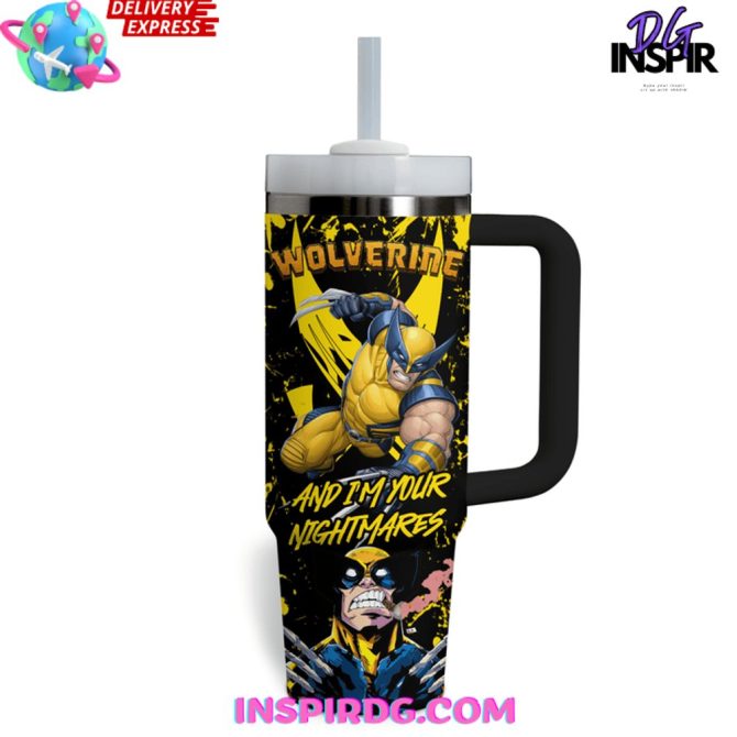 Deadpool Wolverine Movies Custom Stanley Quencher 40Oz Stainless Steel Tumbler - Image 2