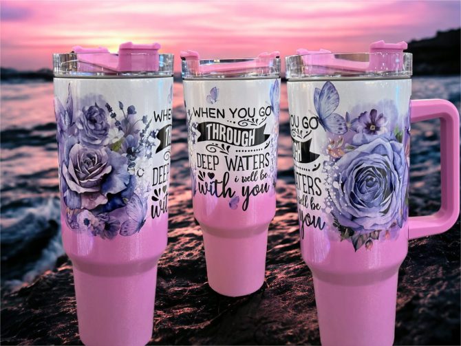 Deep Waters Custom Stanley Quencher 40Oz Stainless Steel Tumbler