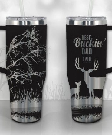 Deer Hunter Dad Custom Stanley Quencher 40Oz Stainless Steel Tumbler