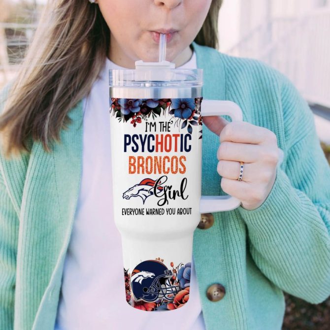 Denver Broncos Nfl Custom Stanley Quencher 40Oz Stainless Steel Tumbler - Image 5
