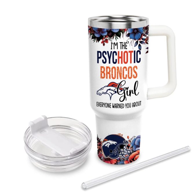 Denver Broncos Nfl Custom Stanley Quencher 40Oz Stainless Steel Tumbler - Image 3