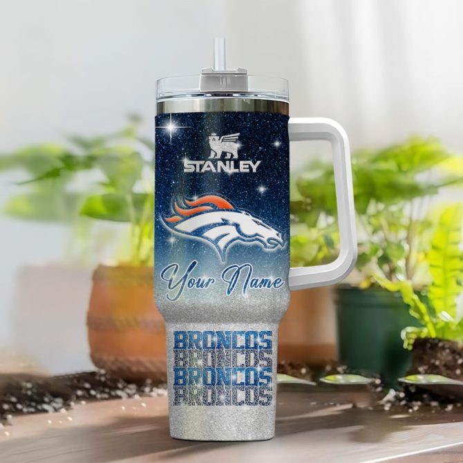 Denver Broncos Nfl Custom Stanley Quencher 40Oz Stainless Steel Tumbler With Handle - Image 2