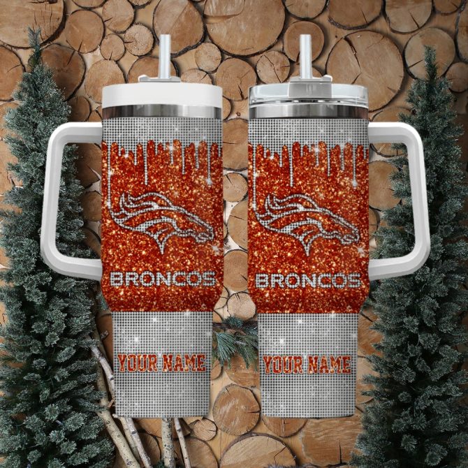 Denver Broncos Nfl Custom Stanley Quencher 40Oz Stainless Steel Tumbler With Handle - Image 2