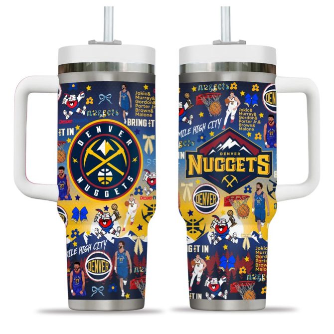 Denver Nuggets Nba Custom Stanley Quencher 40Oz Stainless Steel Tumbler - Image 2