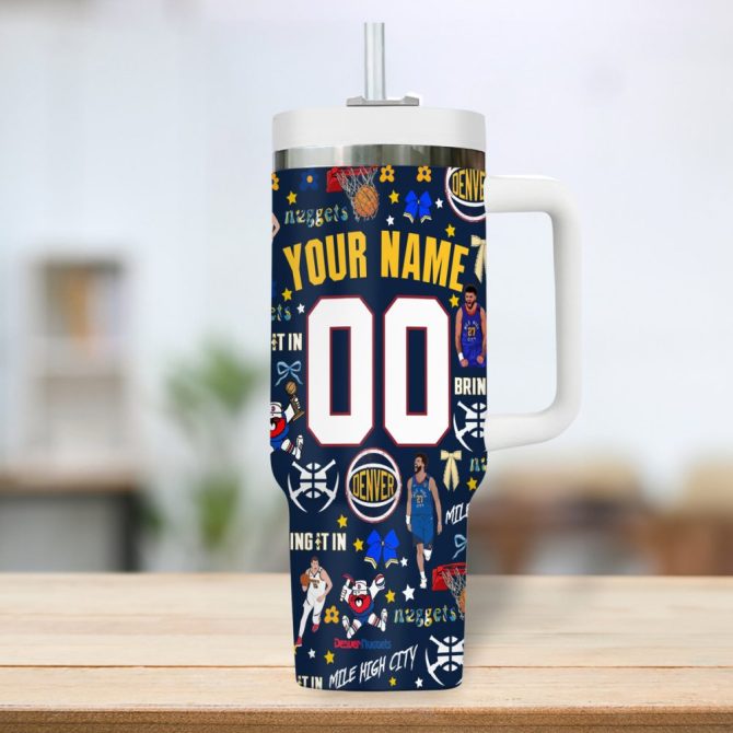 Denver Nuggets Nba Custom Stanley Quencher 40Oz Stainless Steel Tumbler - Image 3