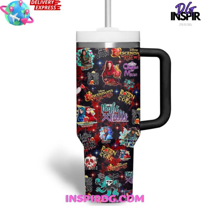 Descendants Tv Series Custom Stanley Quencher 40Oz Stainless Steel Tumbler - Image 3