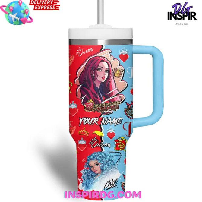 Descendants Tv Series Custom Stanley Quencher 40Oz Stainless Steel Tumbler - Image 2