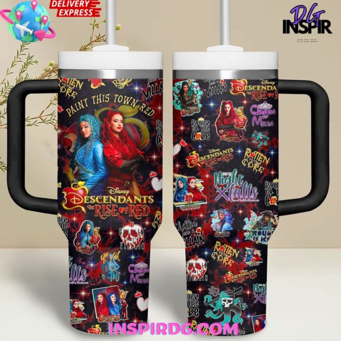 Descendants Tv Series Custom Stanley Quencher 40Oz Stainless Steel Tumbler - Image 2