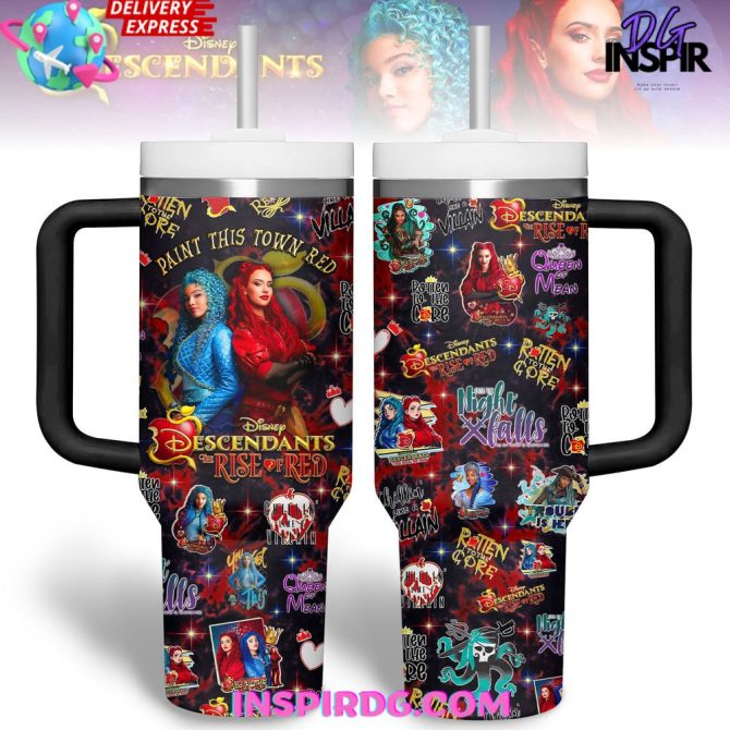 Descendants Tv Series Custom Stanley Quencher 40Oz Stainless Steel Tumbler