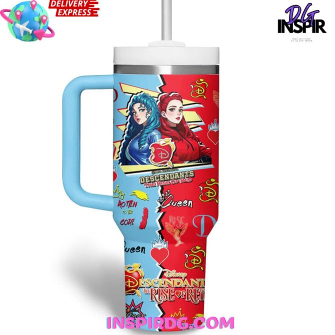 Descendants Tv Series Custom Stanley Quencher 40Oz Stainless Steel Tumbler - Image 3