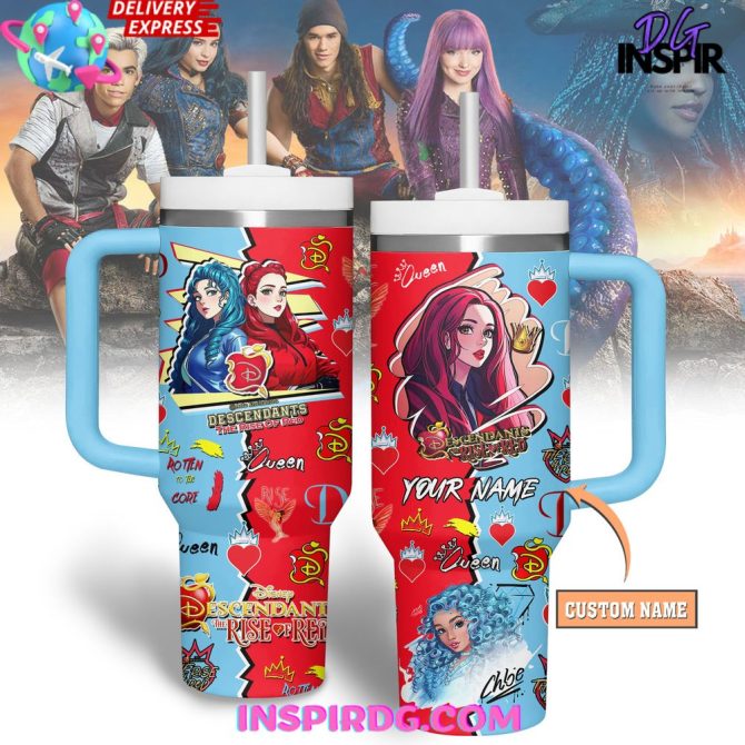 Descendants Tv Series Custom Stanley Quencher 40Oz Stainless Steel Tumbler