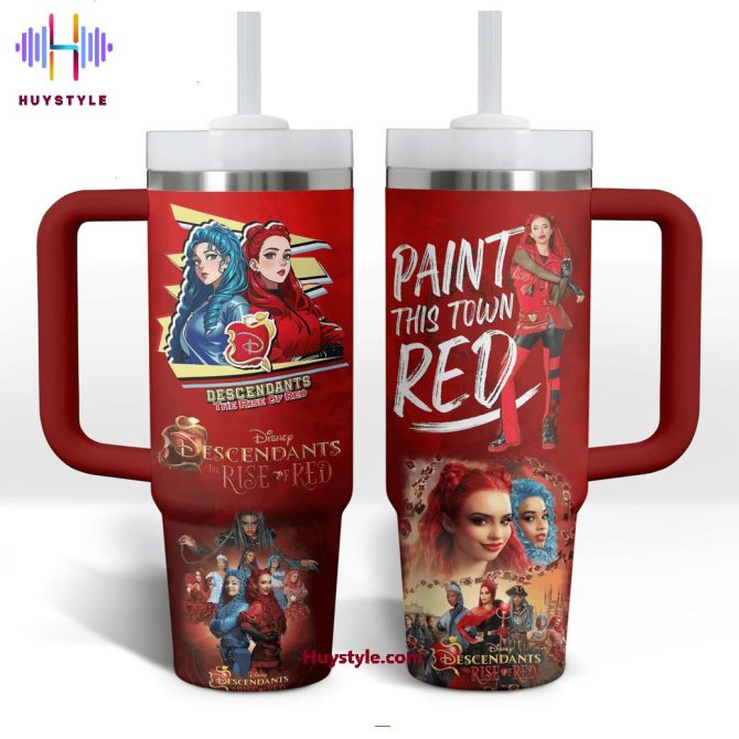 Descendants Tv Series Custom Stanley Quencher 40Oz Stainless Steel Tumbler With Handle - Image 2