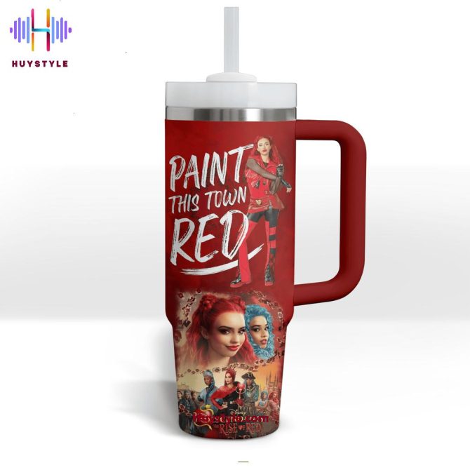 Descendants Tv Series Custom Stanley Quencher 40Oz Stainless Steel Tumbler With Handle - Image 4