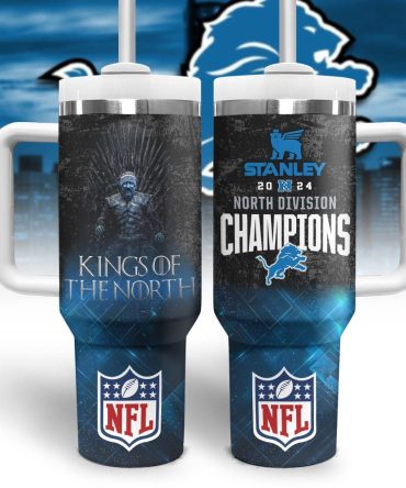 Detroit Lions Nfl Sports Custom Stanley Quencher 40Oz Stainless Steel Tumbler With Handle