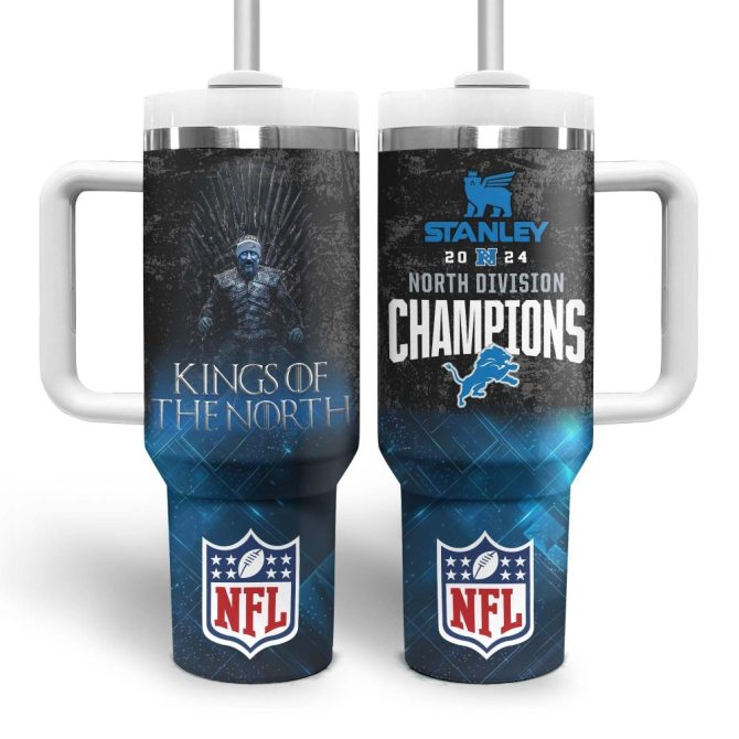 Detroit Lions Nfl Sports Custom Stanley Quencher 40Oz Stainless Steel Tumbler With Handle - Image 3
